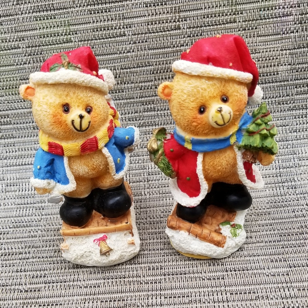 Christmas Bear Statues